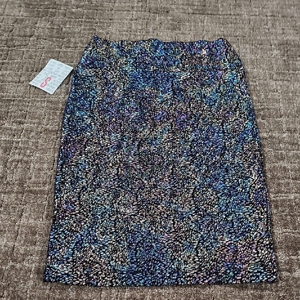 LuLaRoe Multicolor Textured Pencil Skirt NWT
